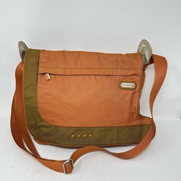 Tumi T-Tech Unisex Orange Crossbody Messenger Bag - Picture 1 of 16